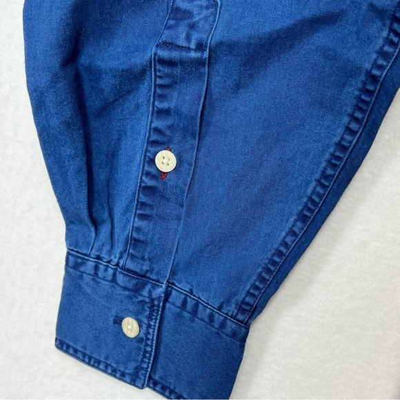 Salty Dog Gant button down men’s shirt in authentic indigo - Picture 4 of 15